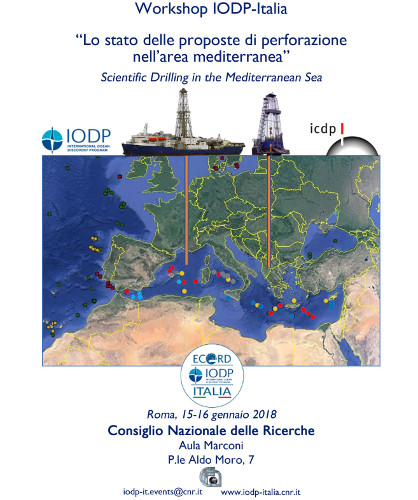 Iscrizione e Call for Abstracts - Workshop IODP-Italia, Roma, 15-16 Gennaio 2018